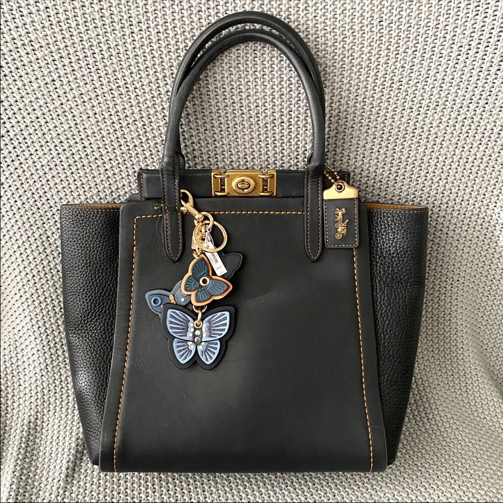 Coach Butterfly Cluster Bag Charm NWT